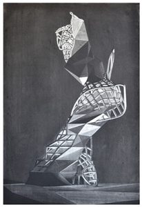 10_Thaw, charcoal on paper_42 x 30_2018-400h