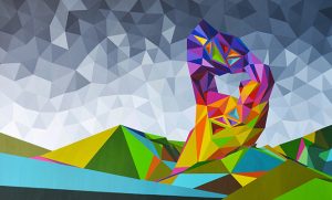 2_Isolated Arch, acrylic on panel, 48 x 80, 2018-400h